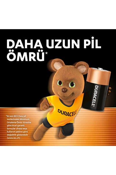 Duracell C Boy Pil 1,5V 2 Adet