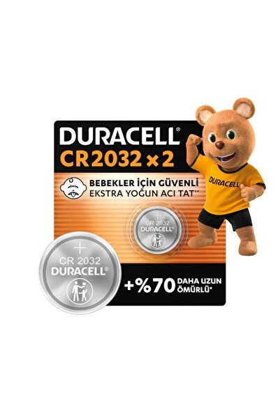 Duracell Μπαταρία κουμπιού λιθίου CR 2032 - 3V, Πακέτο των 2