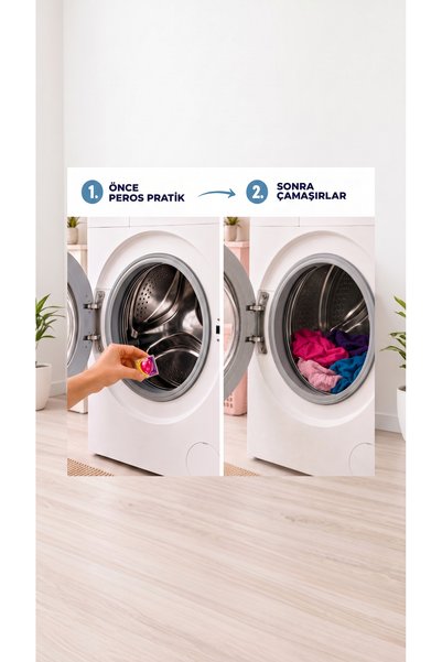 Peros Pratik Matik Çamaşır Deterjanı Kapsülü - Tableti 156 Adet (6PK*26) (Karma Set)
