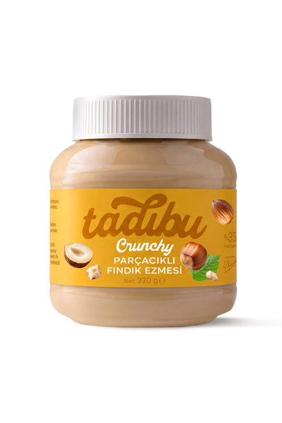 Abdurrahman Tatlıcı TADIBU Parçacıklı Fındık Ezmesi 330g –%35 Yoğun Fındık, K...