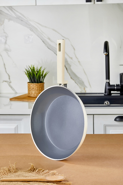 Cooker Cliff 28 cm Ceramic Coated Pan Cream Ckr4644