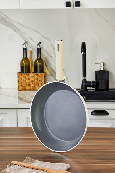 Cooker Cliff 30 cm Ceramic Coated Pan Cream Ckr4646