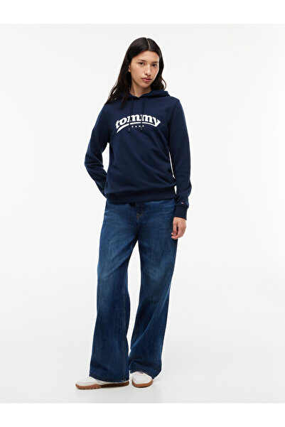 Tommy Hilfiger DW0DW23289 TJW REG ESS LOGO 1 HOODIE EXT C1G Σκούρο Μπλε