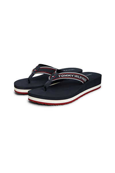 Tommy Hilfiger FW0FW09695 TH CORPORATE WEDGE SUMMER SAND DW6 Space Blue