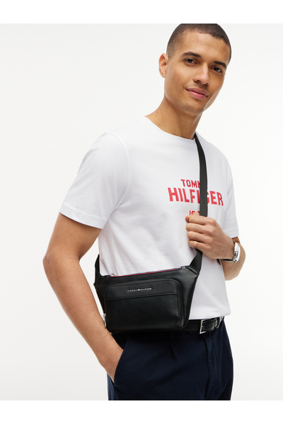 Tommy Hilfiger AM0AM14755 TH CENTRAL BUMBAG BDS Μαύρο