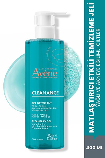 Avene Cleanance Yağlı ve Akneye Eğilimli Ciltler için Matlaştırıcı Yüz Temizl...