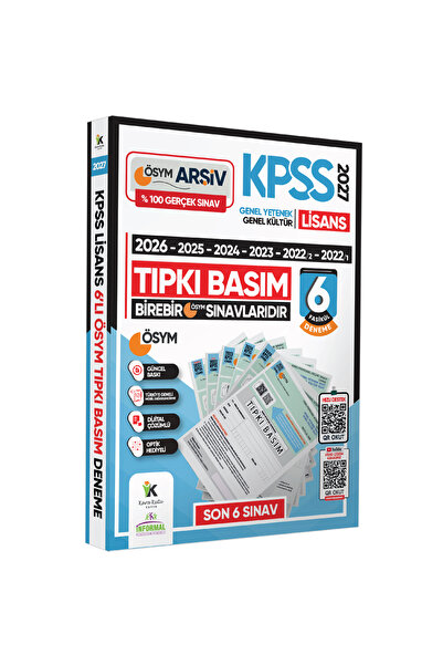 İnformal Yayınları 2027 KPSS Lisans ÖSYM Çıkmış Soru Tıpkı Basım 6lı Deneme Paketi Video Çözümlü Türkiye Geneli