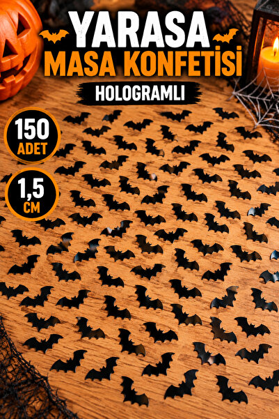 Huzur Party Store Halloween Yarasa Serpiştirmelik Masa Konfeti Cadılar Bayram...