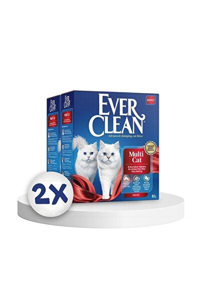Ever Clean Multi Cat Çoklu Kullanıma Uygun Kedi Kumu 6 Lt X 2 Adet