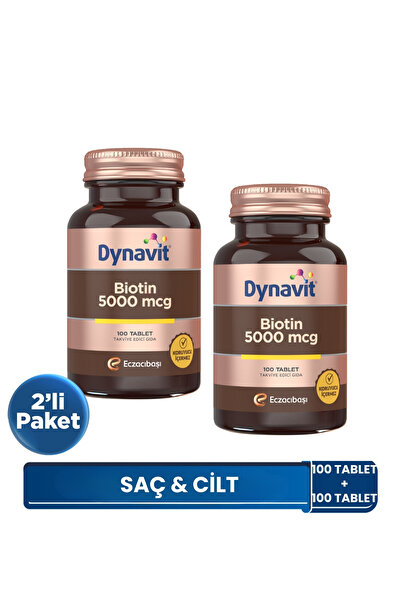 Dynavit Biotin 5000 Mcg 100 Tablet 2 Adet