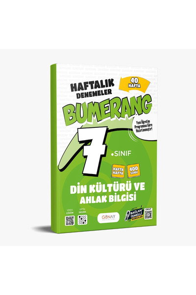 Günay Yayınları GÜNAY YAYINCILIK 7. SINIF BUMERANG DİN KÜLTÜRÜ VE AHLAK BİLGİ...