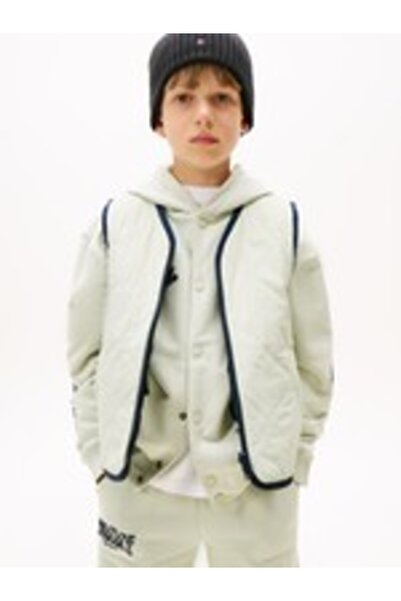 Tommy Hilfiger PROŠÍVANÁ VESTA REV MIX MEDIA
