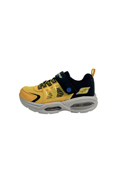 SKECHERS Boys' Logo Detail Light-Up Sneakers with Hook and Loop Closure - PRI...
