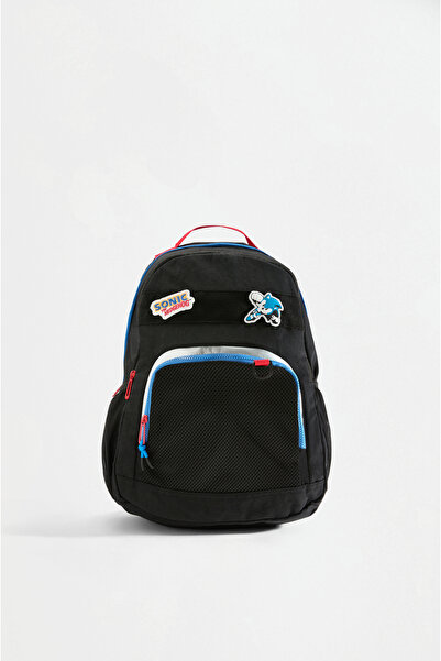 LEFTIES Rucsac pentru copii cu patch-uri SONIC