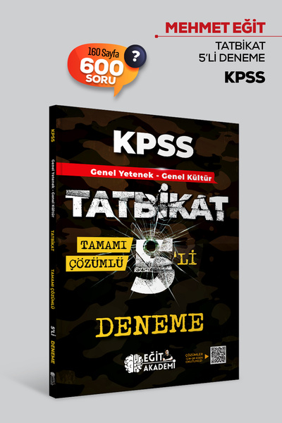 Eğit Akademi Kpss Genel Yetenek Genel Kültür Tatbikat Tamamı Çözümlü 5'li Mod...