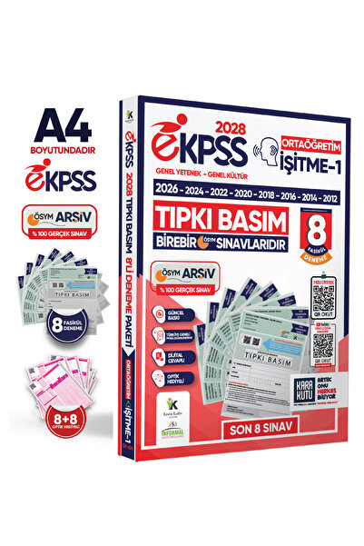 Karakutu Yayınları 2028 EKPSS Ortaöğretim İşitme-1 ÖSYM Çıkmış Soru Tıpkı Bas...