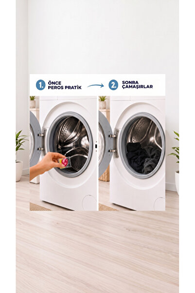 Peros Pratik Matik Çamaşır Deterjanı Kapsülü - Tableti 52 Adet Siyahlar (2PK*26)