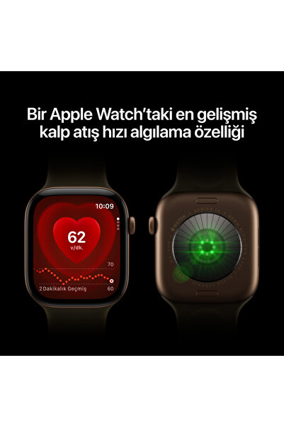 Apple Watch Series 12 GPS 46mm Siyah Alüminyum Kasa ve Siyah Spor Kordon - M/L