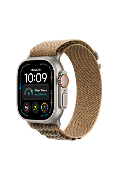 Apple Watch Ultra 4 GPS + Cellular 49mm Natürel Titanyum Kasa ve Çöl Rengi Al...
