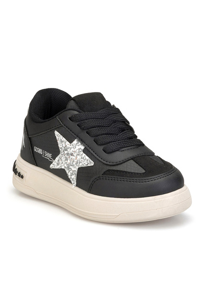 DARK SEER Kids Ds Opera Black Silver Children's Sneaker Casual Sports Lace-Up...
