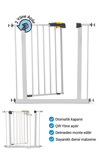 Wellgro Çocuk Güvenlik Kapısı Merdiven Korkuluğu 75-80 cm arası için uygun
