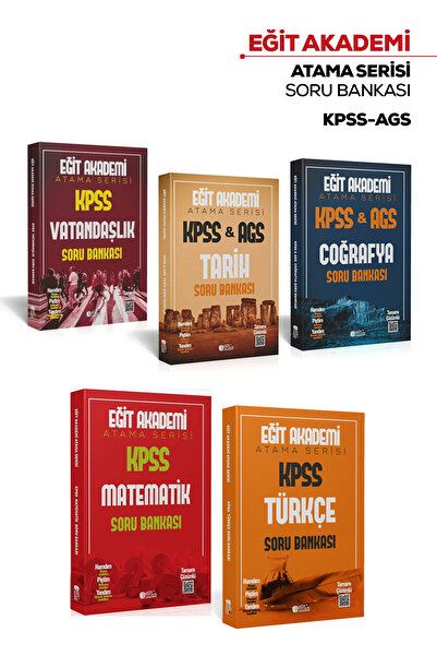 Eğit Akademi 2026 KPSS Genel Yetenek Kültür ATAMA SERİSİ Soru Bankası Seti Tü...