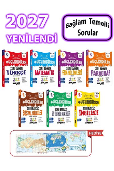 Ankara Yayıncılık Ankara 2025 5. Sınıf Matematik + Fen Bilgisi + Türkçe + Sos...