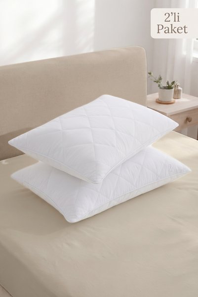 Formeya 2 bucăți microfibră cu fermoar matlasat pernă de protecție pernă saltele husă de pernă 50*70cm