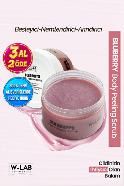 W-Lab Cosmetics Blueberry Body Peeling Scrub 250 ml Nourishing Moisturizing P...