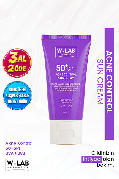 W-Lab Cosmetics Akne Kontrol Güneş Kremi 50 Ml
