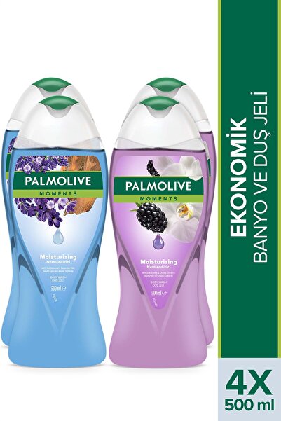 Palmolive Moments Nemlendirici Banyo ve Duş Jeli 500 ml x4 Adet Vücut Şampuanı