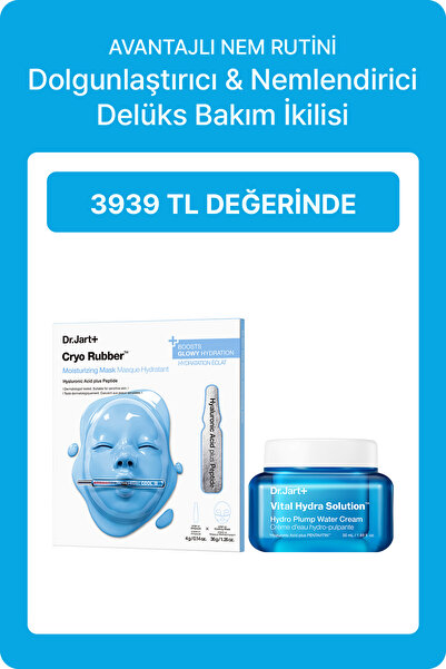Dr.Jart+ Dolgunlaştırı & Nemlendirici Delüks Bakım Seti | Cryo Rubber Maske +...