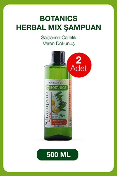 Farmasi Farması Botanıcs Herbal Mıx Şampuan 500 ml X 2 Adet