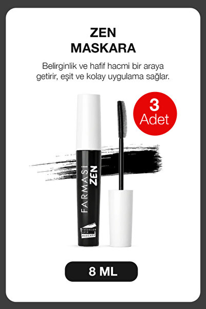 Farmasi Zen Extension Lash Belirgin ve Hacim Etkili Maskara | Ultra Siyah- 3 ...