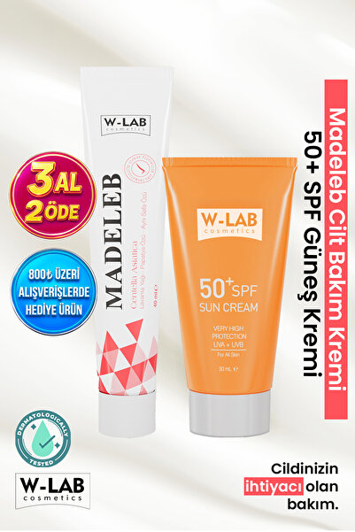 W-Lab Cosmetics Madeleb Krem 40 ml ve W Lab Güneş Koruyucu Krem 50 ml Set