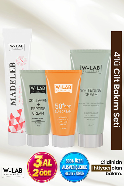 W-Lab Cosmetics Cilt Bakım Seti 4 Lü Süper Set