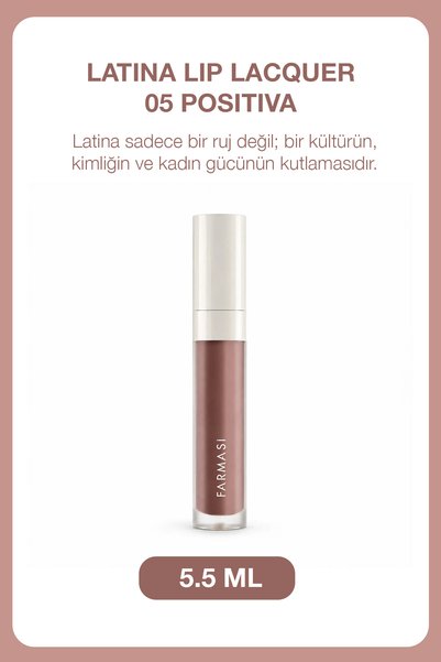 Farmasi Latina Nourishing & Long-Lasting Shine Liquid Lipstick |   05 Positive