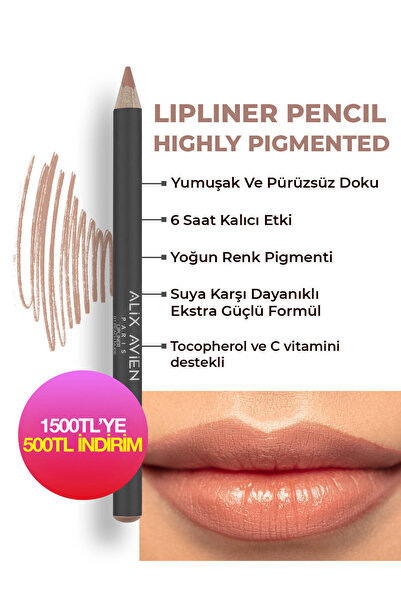 Alix Avien Uzun Süre Kalıcı Dağılma Yapmayan Nemlendirici Dudak Kalemi - Lipl...