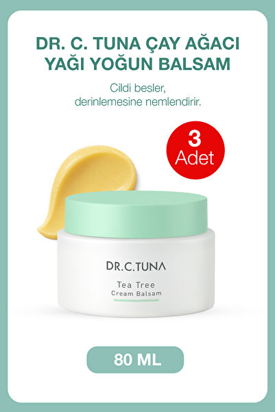 Farmasi Dr. C.tuna Çay Ağacı Yoğun Balsam 80ML (3 Lü Set )