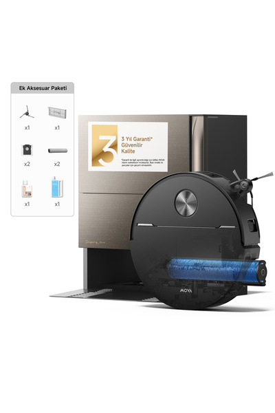 MOVA Z70 Ultra Roller Complete Robot Süpürge 36.000 Pa Emiş Gücü, 3 Yıl Garanti