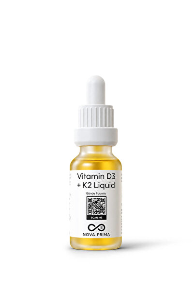 Vitamin D3 + K2 Liquid Damla, EirVit D3 & K2VITAL K2 20 ml