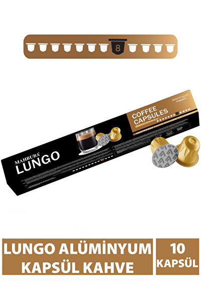 Mahbuba %100 Arabica Lungo Kapsül Kahve 10'lu (Nespresso Uyumlu Alüminyum)