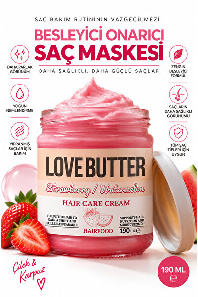LOVE BUTTER Strawberry & Watermelon Hair Food Saç Maskesi