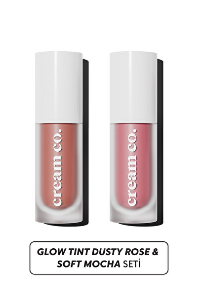 Cream Co. Glow Tint Soft Mocha & Dusty Rose Makyaj Seti | Nude & Gülkurusu Al...