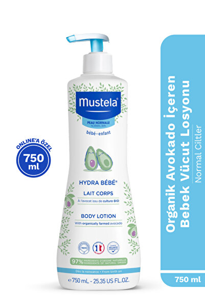 Mustela Hydra Bebe Organik Avokado İçeren Nemlendirici Bebek Çocuk Vücut Losy...