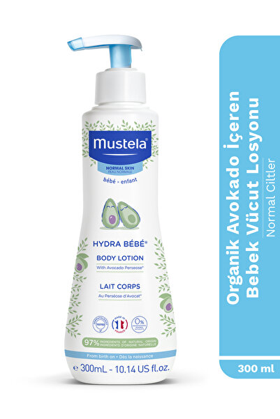 Mustela Hydra Bebe Organik Avokado İçeren Nemlendirici Bebek Çocuk Vücut Losy...