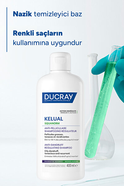 Ducray Kelual Squanorm Purifying Anti-Dandruff Shampoo for Oily Hair 400 ml