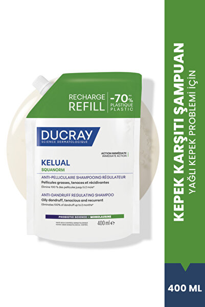 Ducray Kelual Squanorm Yağlı Saçlar İçin Arındırıcı Etkili Kepek Şampuanı Ref...