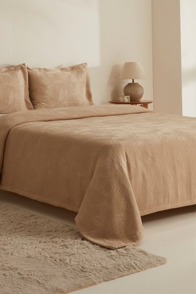 Karaca Home Set cuvertură de pat dublă Olivia Bej