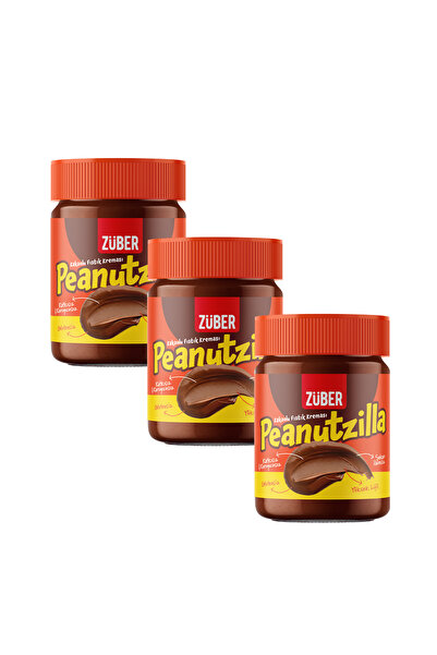 Züber Peanutzilla Kakaolu Yer Fıstığı Kreması 315g x 3 Adet